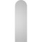 Ekena Millwork Round Top Surface Mount PVC Gable Vent w/ 2"W x 2"P Brickmould Sill Frame, 12"W x 42"H GVPRT12X4203SN - alternate 4